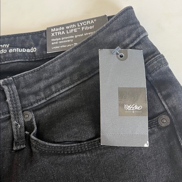 Mossimo Denim Curvy Skinny Jeans Black Power Stretch Lycra Xtra Life Fiber - Picture 4 of 14